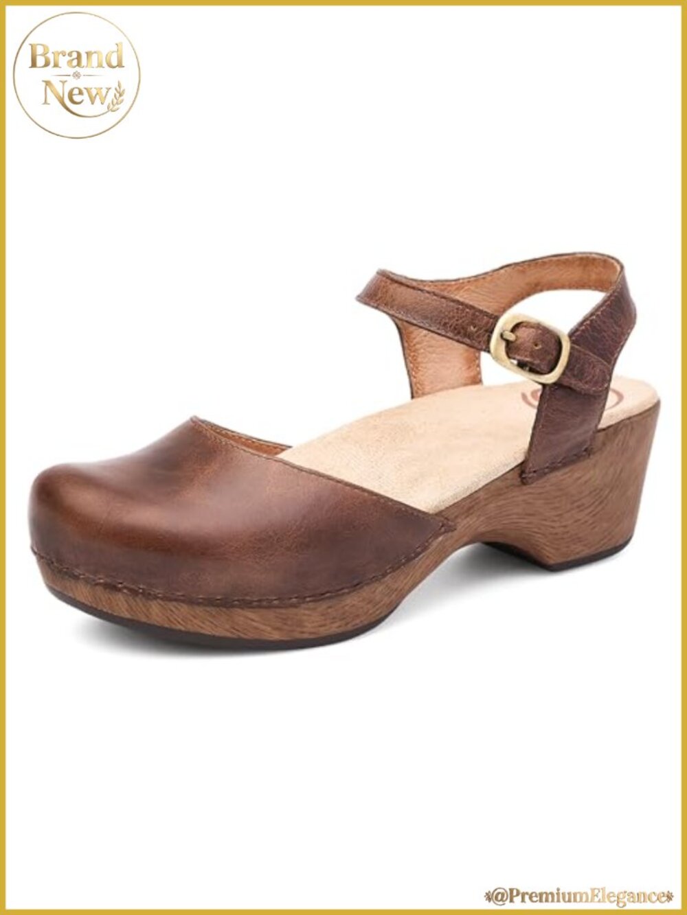 Dansko Sam Leather Platform Sandals Comfort Support APMA Accepted